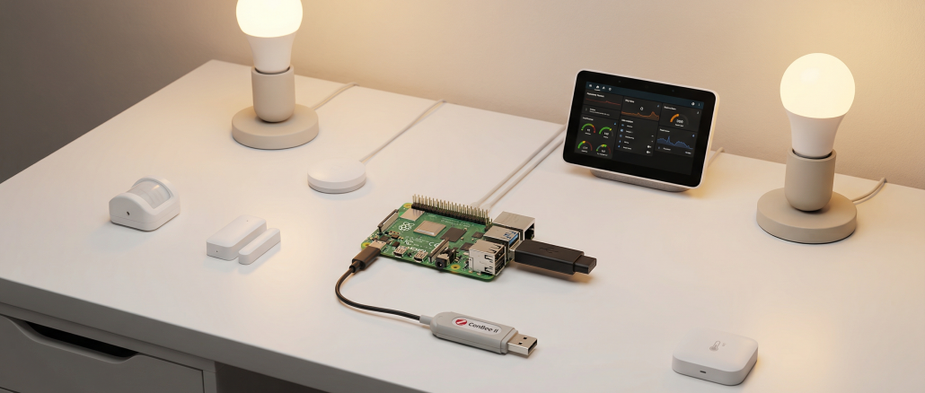Casa inteligente low cost con Raspberry Pi y sensores Zigbee - Setup moderno y minimalista