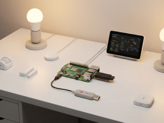 Casa inteligente low cost con Raspberry Pi y sensores Zigbee - Setup moderno y minimalista